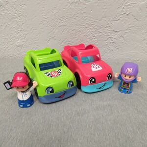 Little people 2 race cars, race car driver, race driver manager